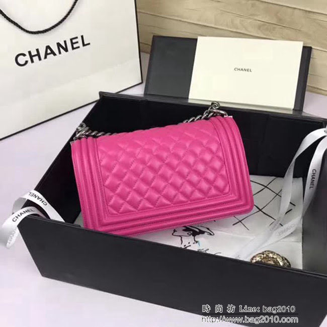 香奈兒CHANEL A67086菱格原版羊皮單肩斜挎鏈條包 DSC2079